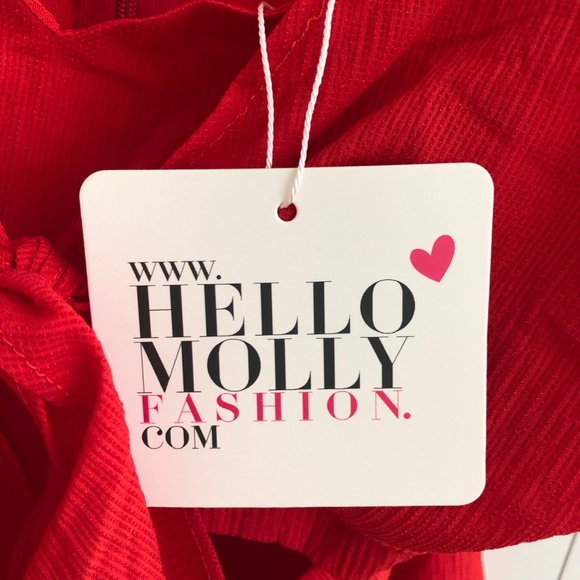 Hello Molly Red Mini Dress - Picture 3 of 8